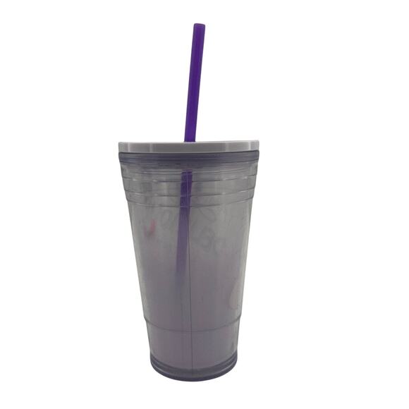 Starbucks Tumbler Plastic w/ Lid & Straw Venti Acrylic 2012 Cold Cup Slogan 16oz - Picture 4 of 12